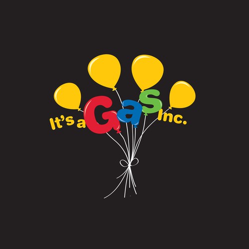It's A Gas, Inc. Balloons and Helium Supply needs BOLD, FUN logo