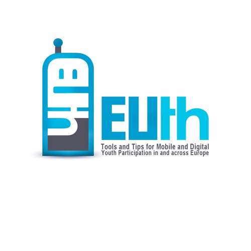 Create a captivating logo for a new european platform for mobile digital youth participation