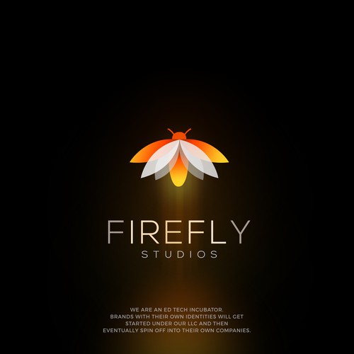 Firefly logo concept for a tech incubator.