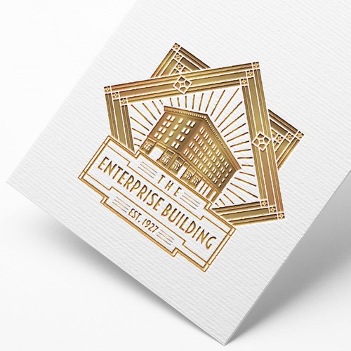 Create a classic landmark logo for The Enterprise Building