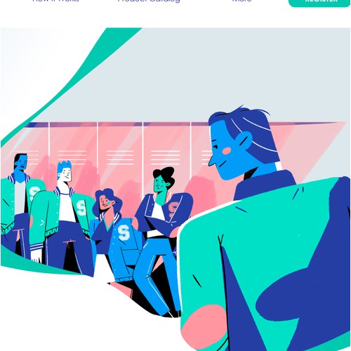 Landing page "The Future of School Apparel"