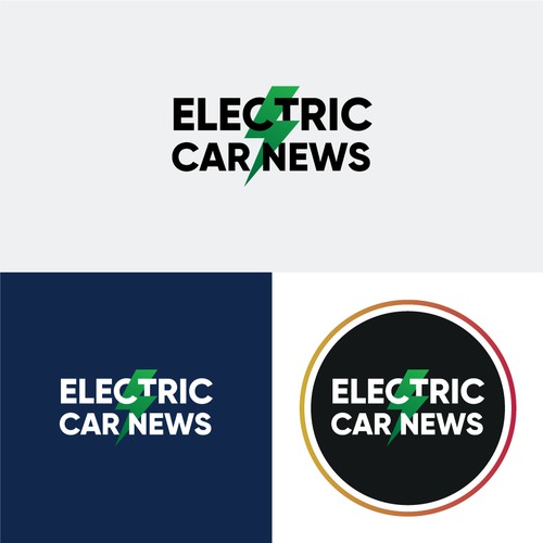 Electric Car News logo design