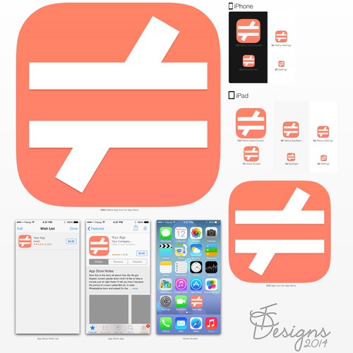 Design an app icon for our iOS App "identiti"