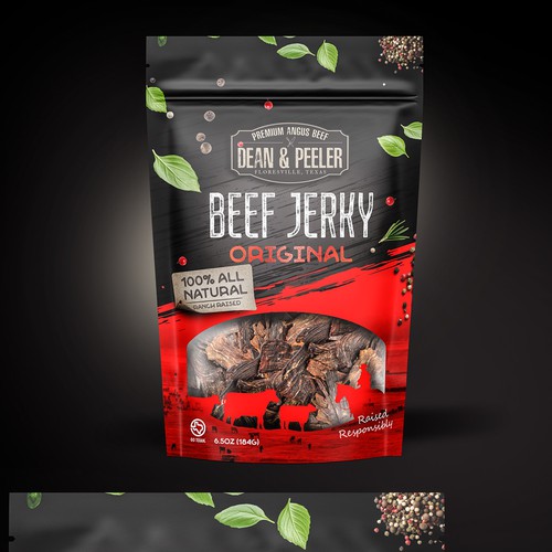 Beef Jerky Bag for Texas Angus Beef Brand