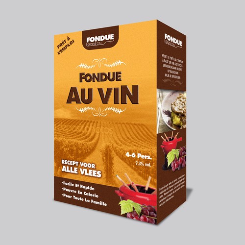 Créer un packaging fondue au vin