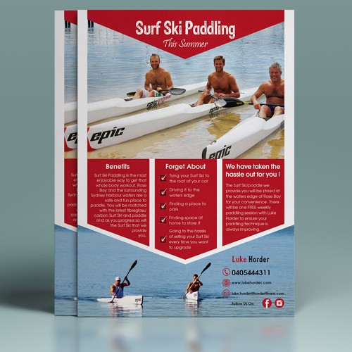 Surf Ski Padding Flyer