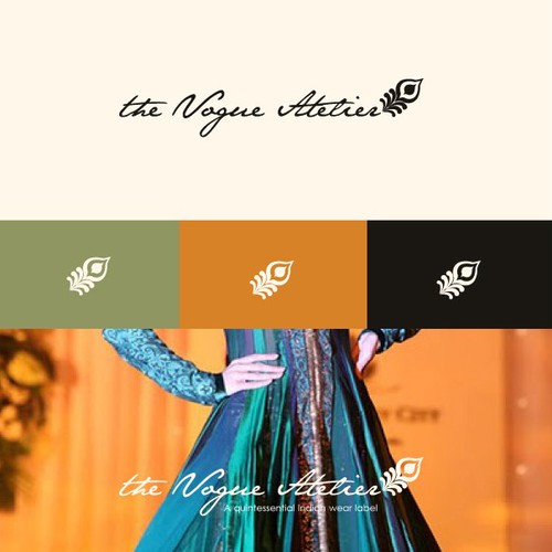 Logo for Luxury & Opulent Indian Wear Label with Intl Appeal