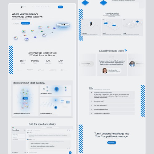 Landing Page design project