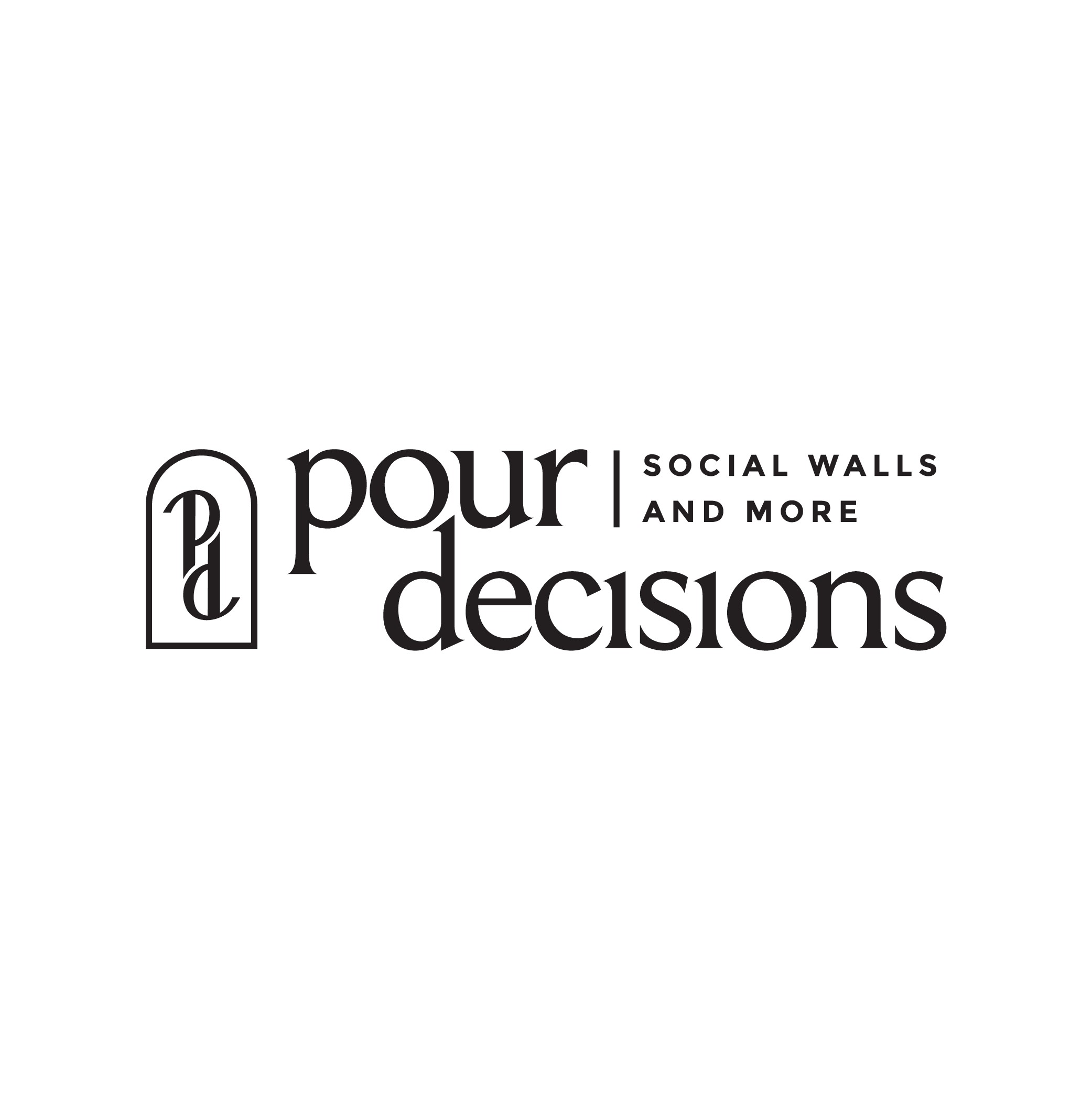 Logo design for fun social walls for events and gatherings