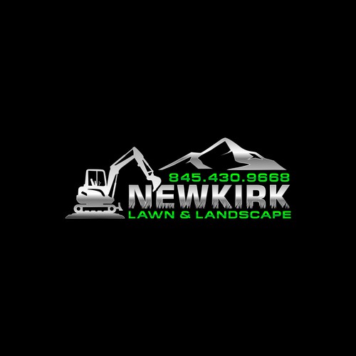 Excavation and lawn services logo for Newkirk Lawn and Landscape