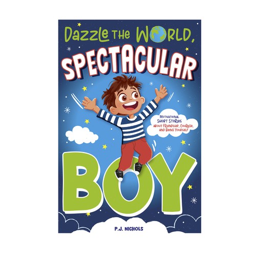 Fun & bold boys book cover