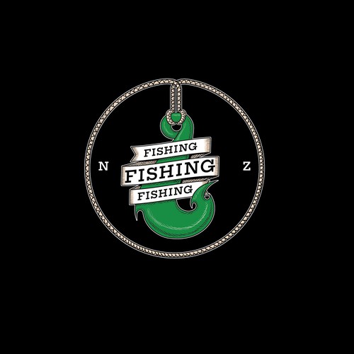 Logo for fishing gear store