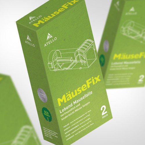 Atello MauseFix box design