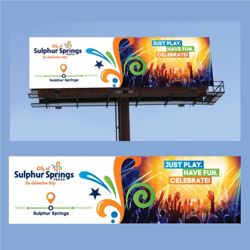 Billboard design for Sulphur Springs City