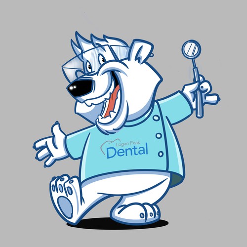 Polar Bear Dentist - Mascot