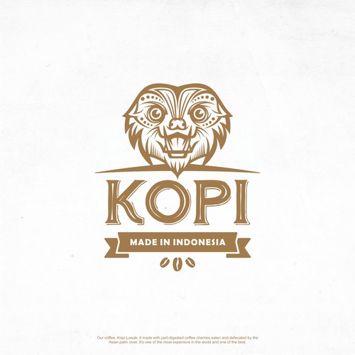 Kopi Made in Indonesia (Luwak Mask - Vintage)