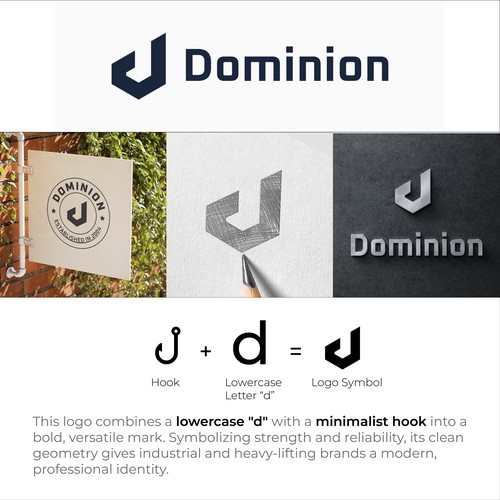 Dominion – Industrial & Heavy-Lifting Brand Identity Concept