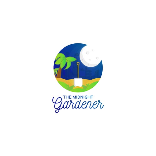 Logo for "The Midnight Gardener" in Dubai