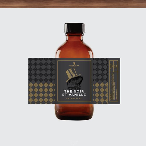 Intriguing design for Shaving Soap and Aftershave labels