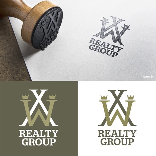 Monogram logo design for Real Estate