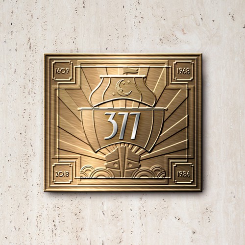 Luxury Condo Metal Plaque Celebrating Historic 1609 Henry Hudson Site