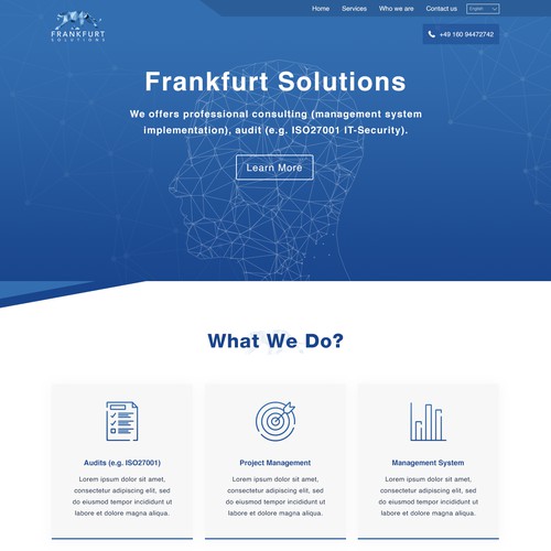 landing page for it solution company