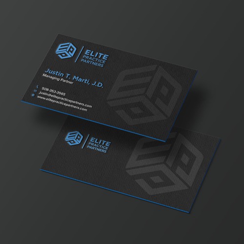 Business card design for Elite practice partners