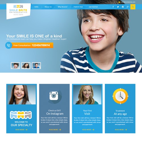 Create Responsive Web Design for Teenage Friendly Modern Medical Office