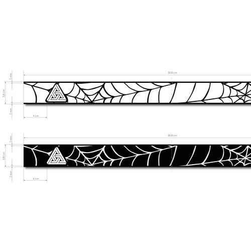 Design for rubber straps for paintball goggles.