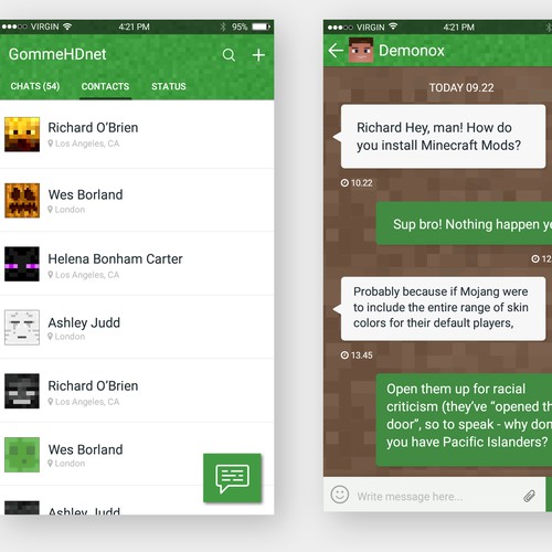 Minecraft Chat App