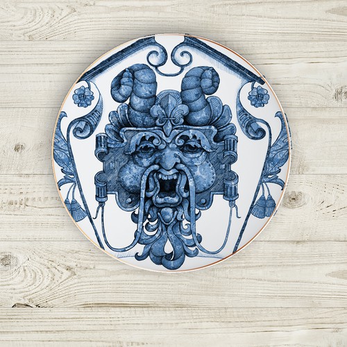 Baroque inspired dinnerware  design.