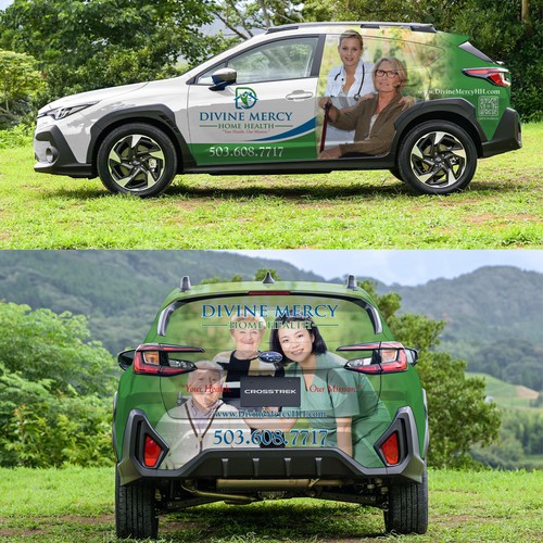 Home Health Company Car Wrap Design To Attract Clients