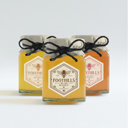 Foothills Honey Branding Design
