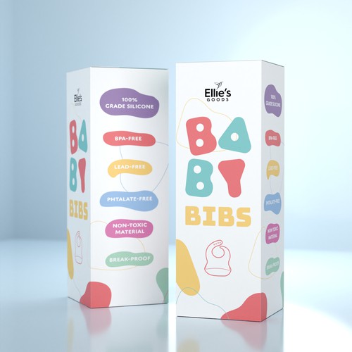 Concept for a box for Baby Bibs