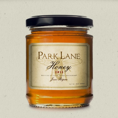 Create a classic honey label for a family farm