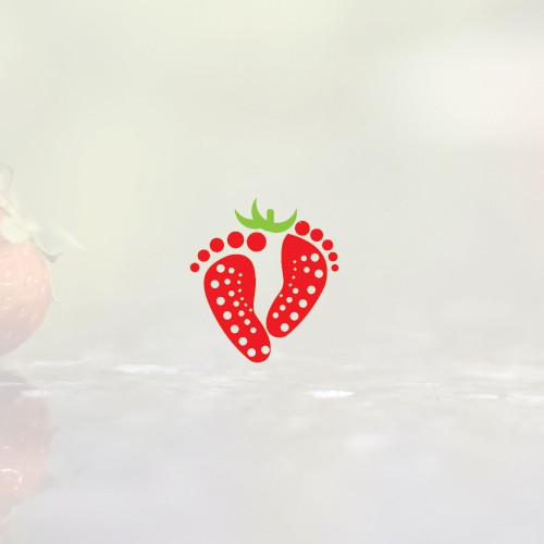 unique and elegant logo for I go Strawberries