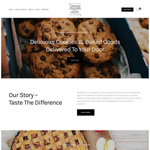 Website Design for Bakery & Online Shop