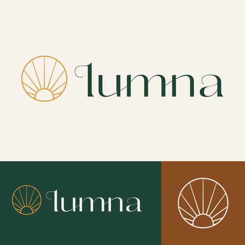 Lumna logo design concept