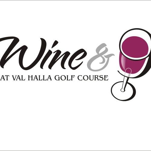 Create the next logo for Wine & Nine at Val Halla Golf Course