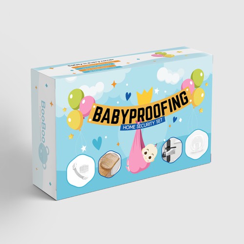 Babyproofing kit package design