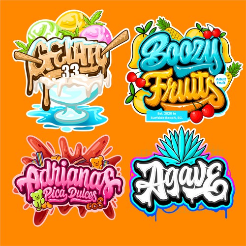 Lettering logo collection