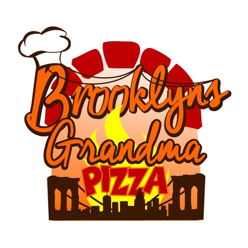 Create a winning logo for Brooklyns Grandma Pizza
