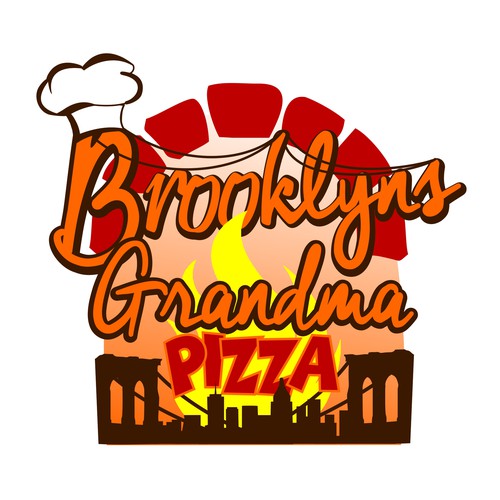 Create a winning logo for Brooklyns Grandma Pizza