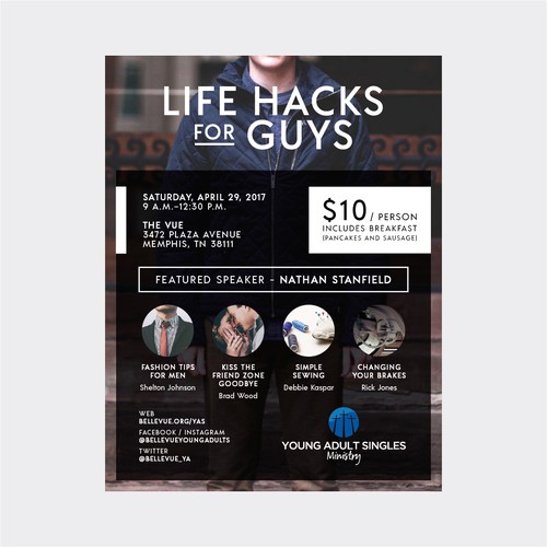 life hacks for guys poster