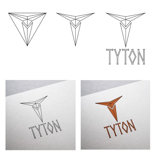 Greek style logo concept