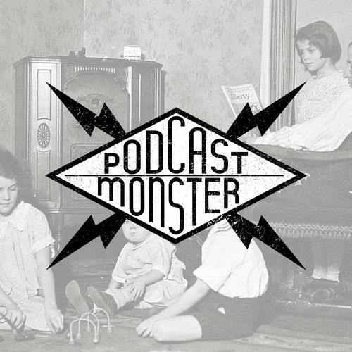 Logo concept for podcast monster