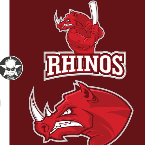 Baseball Logo Rhinos