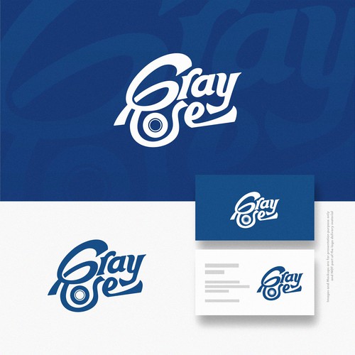 Gray Rose Caligraphic Logo