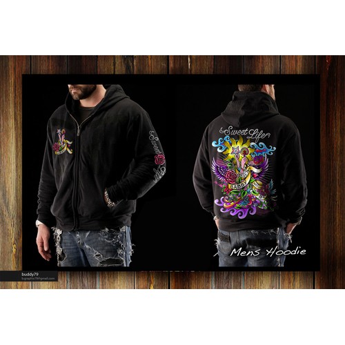 Sweet Life Hooded Sweatshirt Design  