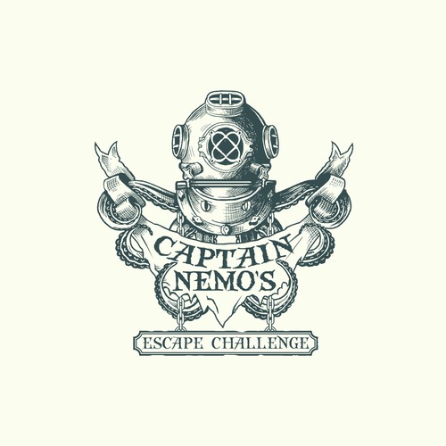 Logo design for Captain Nemo's Escape Challenge